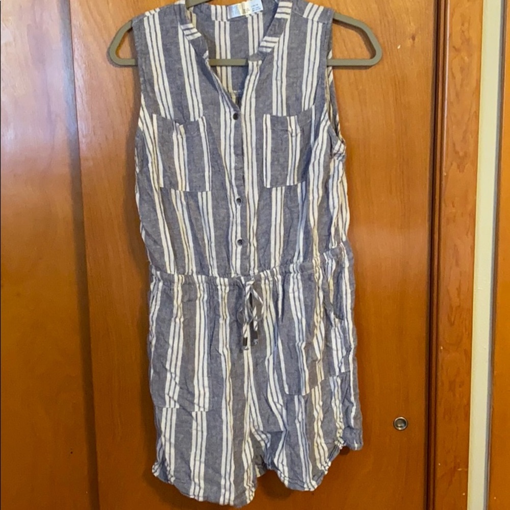 Linen Romper Sz Large